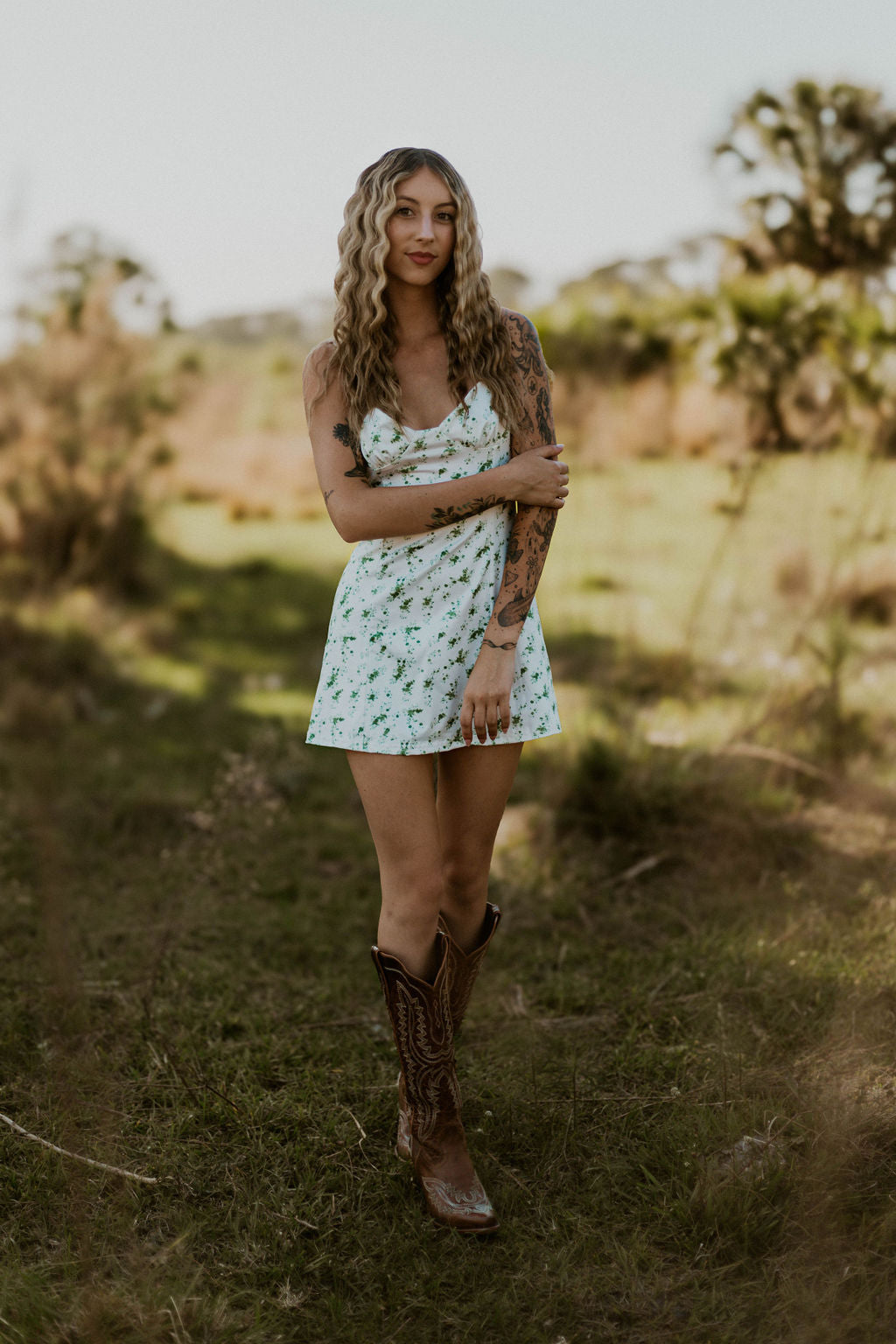 Summer Eve Floral Dress