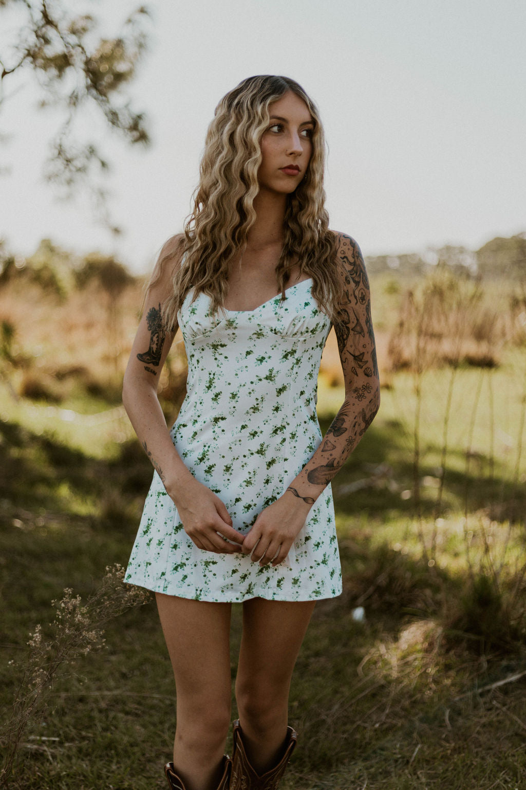 Summer Eve Floral Dress