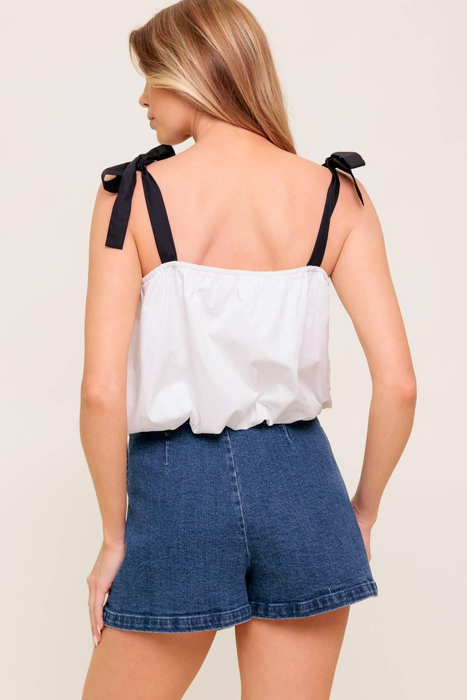 SCENT OF SPRING WOVEN TOP