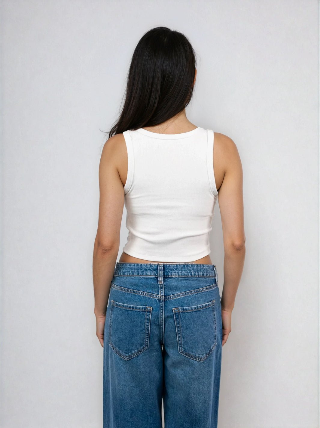 Cropped Classic Ribbed Tank
