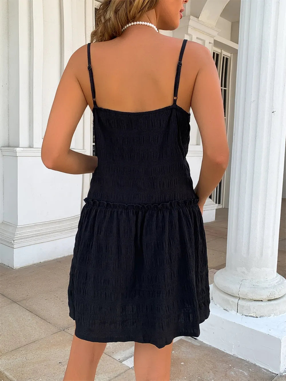 Elegant spring and summer style camisole dress