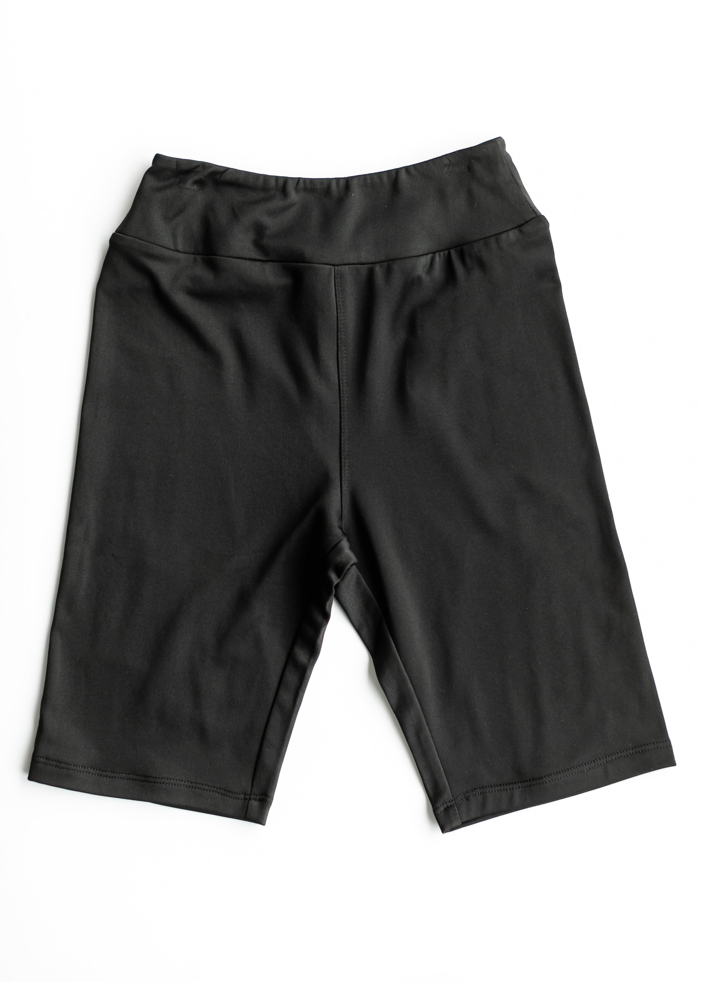 No Cling Premium Black Biker Shorts