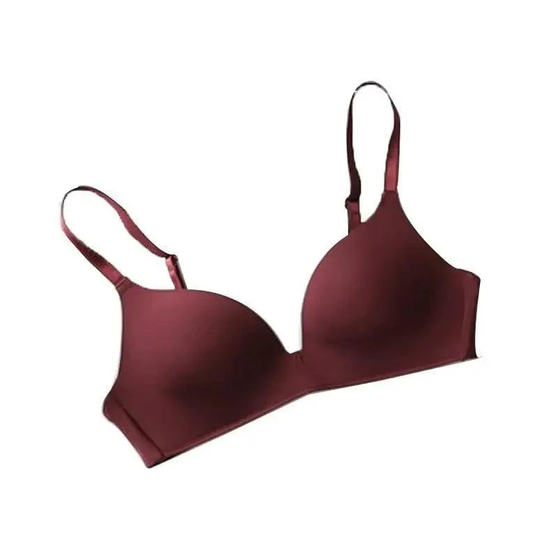 Seamless Bras for Women Push Up Bra No Wire Brassiere A B Cup Underwear Bra Three Quarters 3/4 Cup Thin Soft