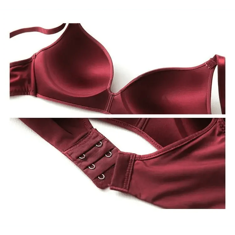 Seamless Bras for Women Push Up Bra No Wire Brassiere A B Cup Underwear Bra Three Quarters 3/4 Cup Thin Soft