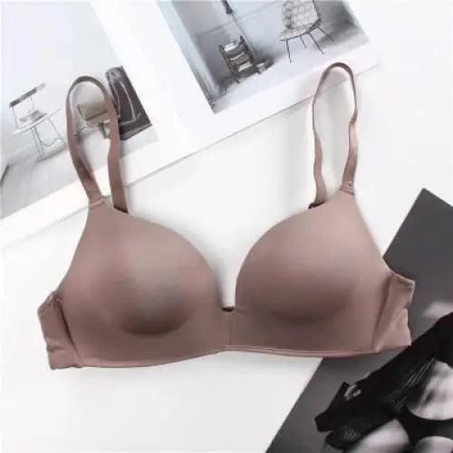 Seamless Bras for Women Push Up Bra No Wire Brassiere A B Cup Underwear Bra Three Quarters 3/4 Cup Thin Soft